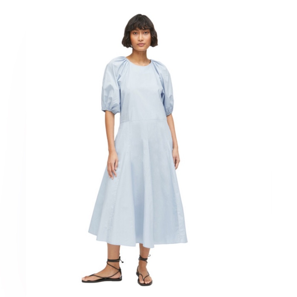 RHODE Skye Cotton Dress Light Blue/Cerulean Size S